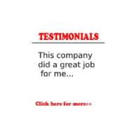 Click here to read our testimonials